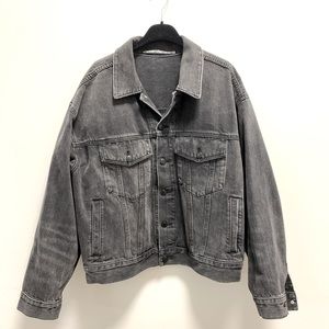 Alexander Wang Black Denim Game Jacket